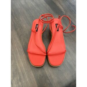 Nine West alexx strappy platform wedge 6.5 Beach Vacation New Without Box